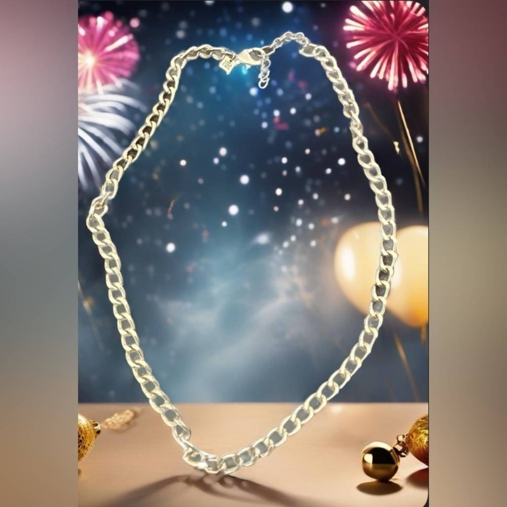 Bill Blass Gold Link Necklace NWT - Picture 4 of 6